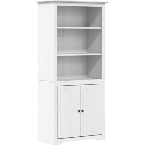 Maison Exclusive - Libreria BODO 82x40x173 cm in Legno Massello di Pino Bianco (1/5)