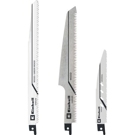 Original Einhell 3-tlg. Sägeblatt-Set für Universalsägen (für Holz und Metall, Zubehör für Universalsägen / Reciprosägen, ideal für Akku-Geräte) (1/4)