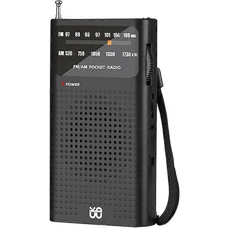 Mini radio portable AM/FM stéréo toutes bandes, récepteur météo de poche pour randonneurs âgés (1/5)
