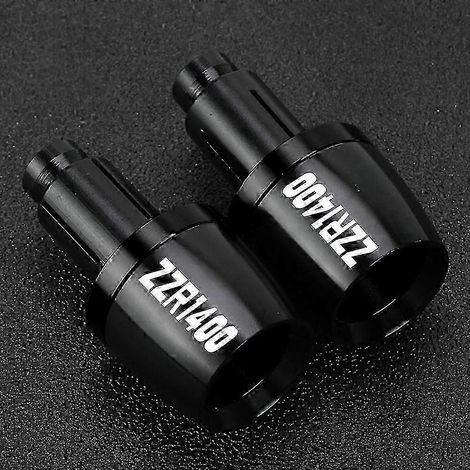 Motorradzubehör für Kawasaki ZZR1400 ZZR 1400 20062024 2022 2021 2020 2019 Lenkerendgriffe (Schwarz mit Logo)