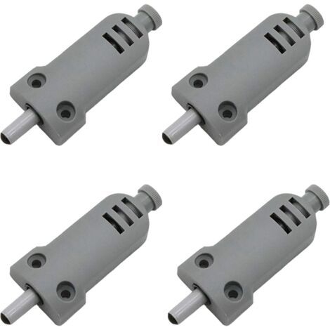 Lot de 4 amortisseurs de porte de meuble en plastique Touch Latch fermeture buffer pour portes d'armoire Case Drawer Charnière Push to Open System, anticollision, amortissement des chocs