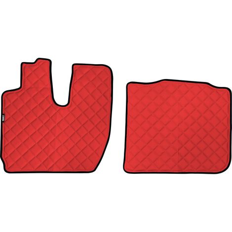 Coppia tappeti in Skeentex - Rosso - compatibile per Iveco S-Way (10/1905/24) (1/2)