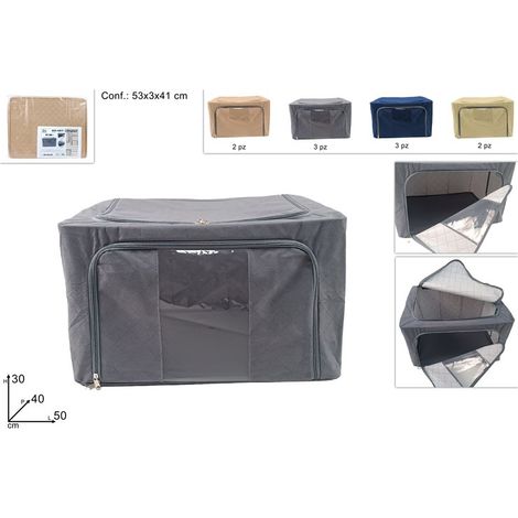 1 Pezzo Box Scatola Abiti in TNT con Finestra 50 x 40 x 30 cm Vari Colori (1/2)