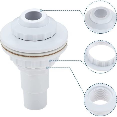Accessoires de nettoyage de piscine, skimmer, dispositif de retour d'eau, piscine 32 mm/38 m, intérieur/extérieur, Intex.