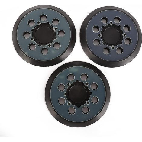 Lot de 3 patins de ponçage à 8 trous, 12,7 cm 125 mm pour ponceuse orbitale aléatoire Pour DWE6423 6423 6423K DCW210B DWE6421 6421K (1/5)