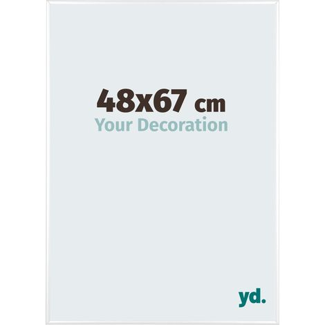 Cadre Puzzle 48x67 cm - Blanc Brillant - Aluminium - Kent. (1/5)