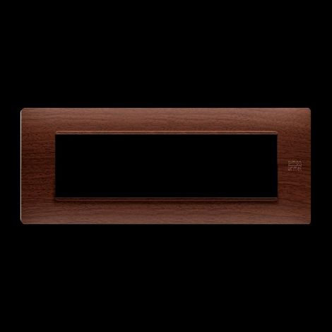 Placca in tecnopolimero, rovere, 7 moduli nea flexa urmet 11807.rv