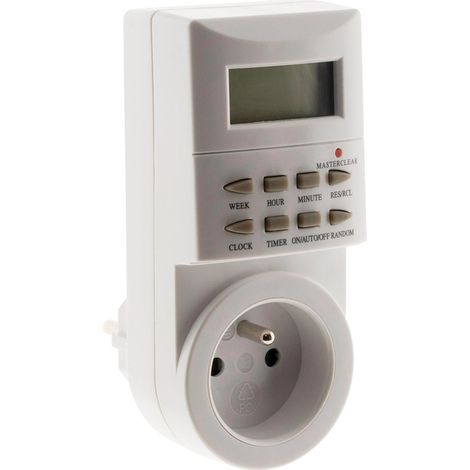 Otio – Programmateur hebdomadaire digital 49 programmes – Puissance 3680W sous 230V – Programmation à la minute près – Déclenchement aléatoire (1/5)