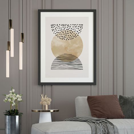 Affiche / Poster - Soleil Design - 60x80 cm - Bordure noire (1/5)