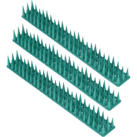 Lot de 10 piques anti-oiseaux 36 cm en plastique, dissuasif pour chats et protection des équipements électriques (1/5)