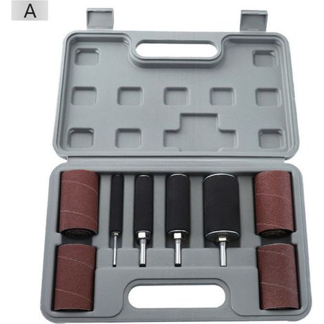 Kit de tambour de ponçage avec manchons assortis pour bois – DELKEVIC (1/2)