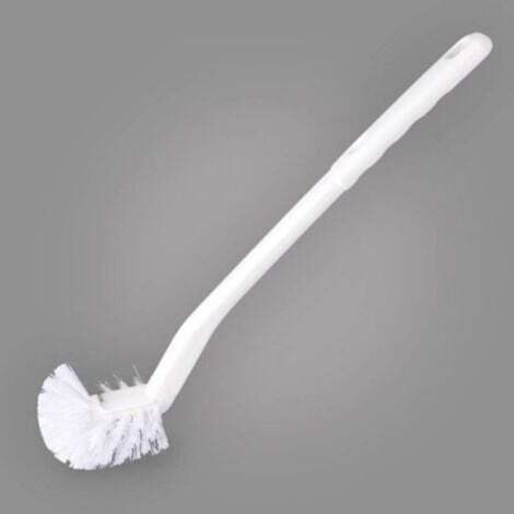 Portable Toilet Brush with Long Plastic Handle, Strong Decontamination Cleaning Brushes, Bathroom Accessories (1/4)