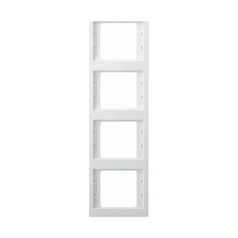 Hager Berker K.1 cadre blanc minimaliste 4 éléments