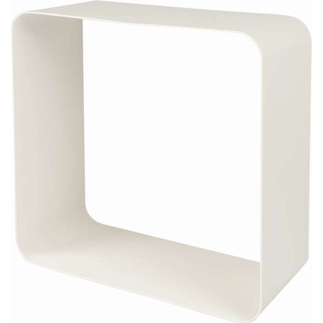 Mensola cubo metallo bianco
