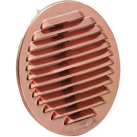 Grilles d'aération en cuivre avec filet rond de 125-160 mm (1/2)