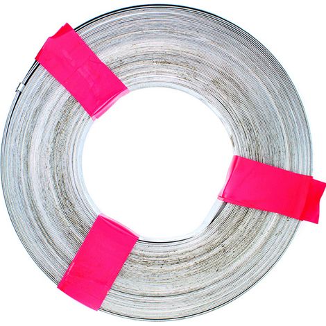Bobine de 25 m de bande acier galvanisé non perforée largeur 25 mm - Ram (1/2)