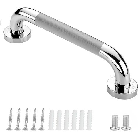 Barre d'appui antidérapante en acier inoxydable 304 pour salle de bain, pour cuisine, chambre, salle de bain, douche et escaliers, 30 cm, 1 pièce (1/5)