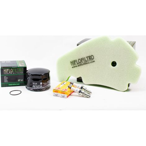 Kit Révision Filtres Bougies pour PIAGGIO MP3 500 LT ie Sport ABS de 2014 à 2016 - Sans Huile