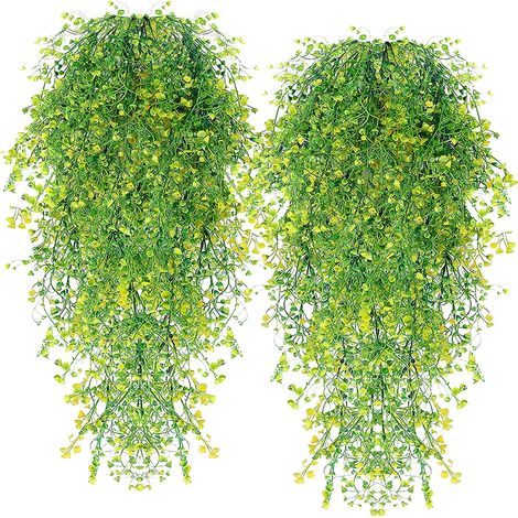 Plante Artificielle Suspendue - Vigne Fausse en Plastique UV Résistant - Pour Extérieur et Intérieur - 2 Pièces (1/5)