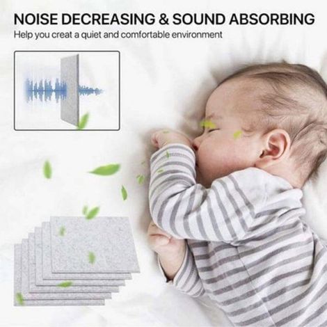 12 panneaux acoustiques – panneaux insonorisants autocollants 30x30cm – isolation acoustique efficace haute densité (1/5)