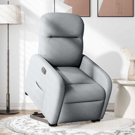 Maison Exclusive - Relaxsessel mit Aufstehhilfe Elektrisch Hellgr