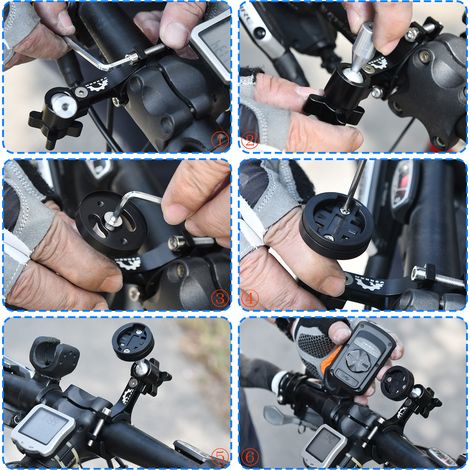 Accessoire vélo à 360°, compatible avec Bryton CATEYE, pour l'entretien, la sécurité ou l'utilisation quotidienne du vélo.-AquaForge (1/5)