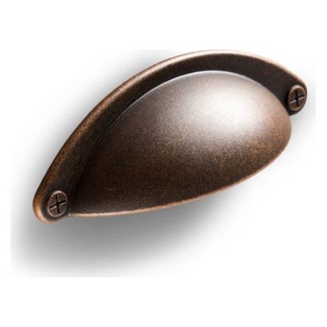 Maniglia effetto rame Anticata Nicchia 105 x 34 mm profondità 25 mm in Pvc