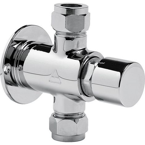 An der Wand montierter zeitgesteuerter Duschhahn mit Druckknopf Idral Modern 08130/E - 08130/E-30  25 secondi