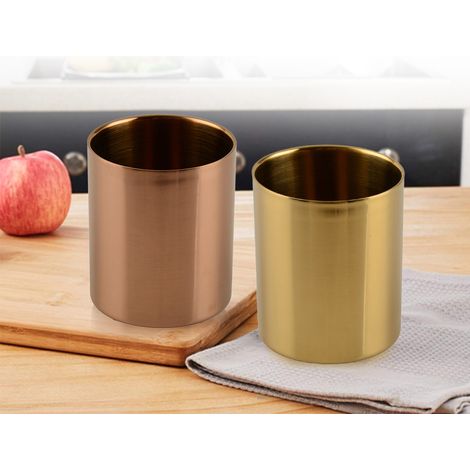 400-ml-Edelstahlbecher, einwandige Metall-Wassergläser für Kinder und Erwachsene (1/5)