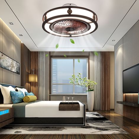Moderne 20 Zoll kleine Deckenventilatorabdeckung, halbgeschlossene, bündige Montage