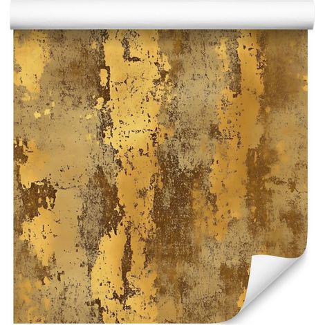 Carta da parati color oro anticato: oro, ocra e crema per soggiorno e camera da letto, 50x1000 (1/5)