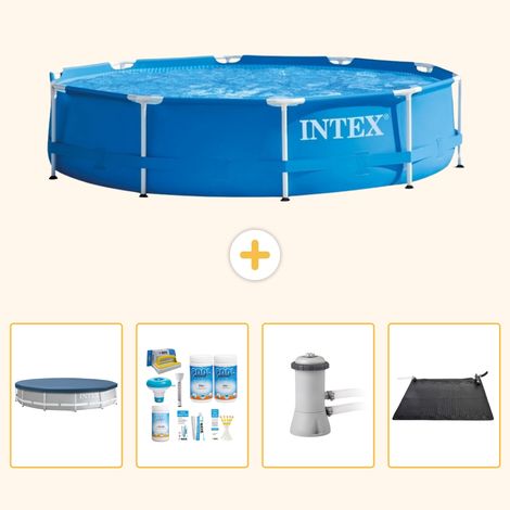 Intex Piscine Tubulaire Ronde - 366x76 cm - 5-pièces SCB4 (1/5)