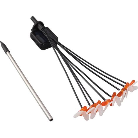 Set mit 2 IP65 wasserdichten 8-LED-Solar-Gartenleuchten mit Bienenabwehrfunktion (1/4)