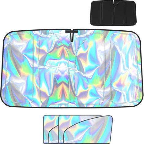 Protection solaire pour fenêtre de voiture - Protection solaire intérieure pliable pour les vacances, le camping, les voyages, le stationnement avec voiture (1/5)