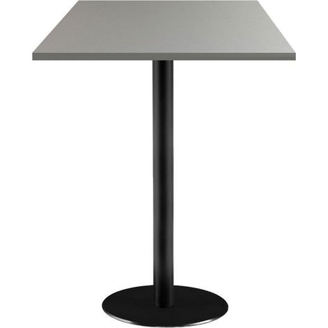 Mange-debout 60 x 60 cm - modèle Rome gris metallisé