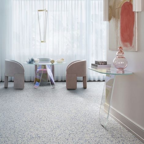 Carrelage Effet Terrazzo FRAMMENTO 60x60 cm Macro Azzuro (1/3)