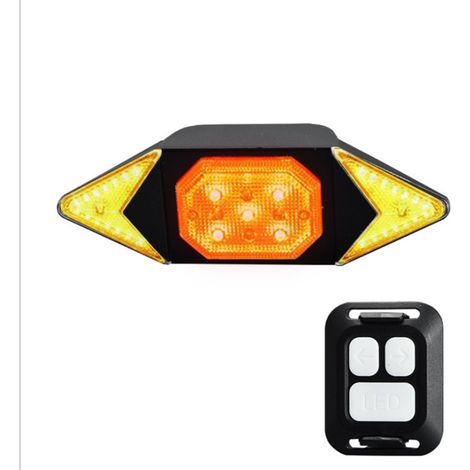 Luz trasera para bicicleta con control remoto, inalámbrica, recargable, impermeable, intermitente, luz de señalización, luces traseras LED para bicicletas de carretera y montaña.