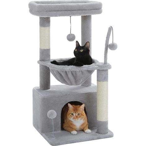 Arbre à chat, Condo douillet, Maison de jeu engageante, AMT0211GY, M (1/2)