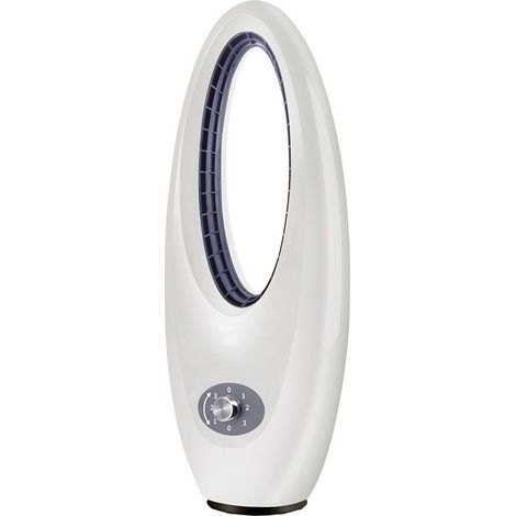 Ventilateur tour sans pales blanc avec télécommande, oscillation 70°, 3 vitesses, minuterie 9 heures, refroidisseur d'air silencieux pour chambre, salon, bureau et maison