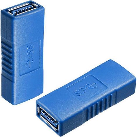 Adaptateur/convertisseur de connexion USB 3.0 femelle-femelle (1/4)