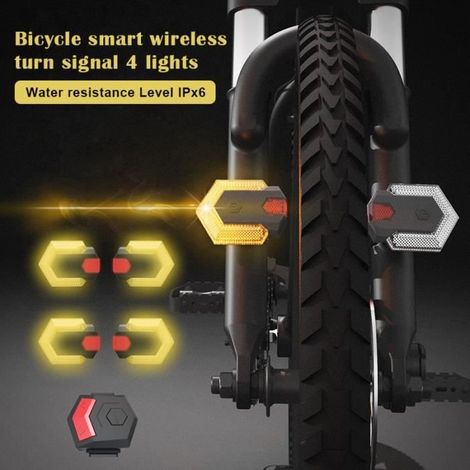 Intelligente, kabellose Fahrradblinker, LED-Blinker vorne und hinten – Fahrradzubehör (1/4)