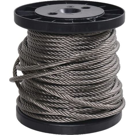 Câble inox A4 7x19 extra souple – Résistance à la corrosion – Flexibilité pour installations complexes – Diamètre 6mm
