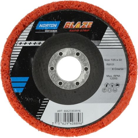 FP – Disque à lamelles Rapid Strip 127x22.225mm – Grain céramique extra gros – Nettoyage haute performance sur acier et inox – Support renforcé (1/3)