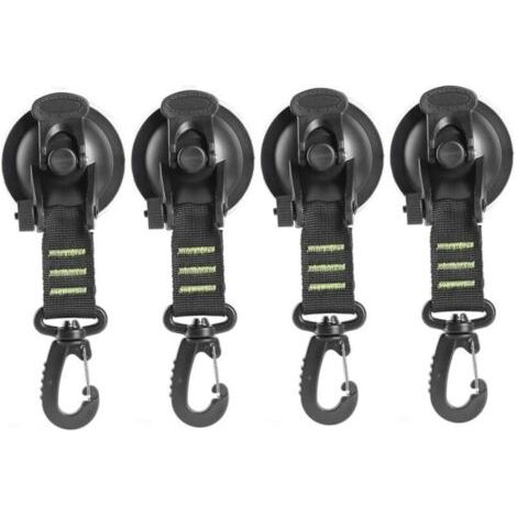 Pair Lntyq Attaches à Ventouse avec Mousqueton Auvent Latéral de Voiture Crochets de Fixation de Tente de Camping 4 Pièces Ventouses de Tente Ventouses Attaches Ventouses Crochets Ventouses avec Mousq (1/5)