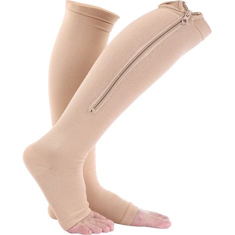 Bas de contention sport – soutiennent les mollets et les genoux, soulagent les varices, améliorent le teint, taille XXL, respirants.