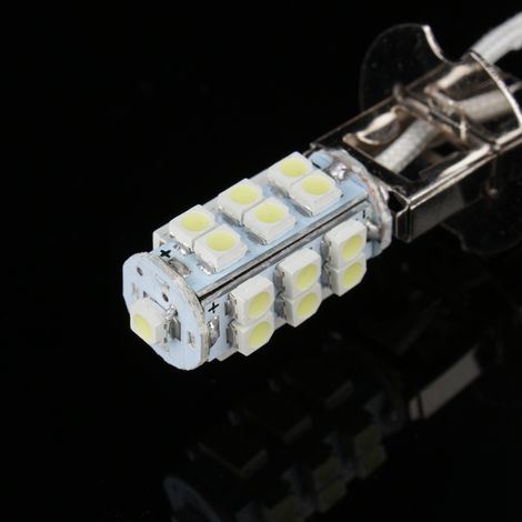 Losnummer H3 3528 25-SMD Weiße Xenon-LED-Nebelscheinwerferlampe, Tagfahrlicht-Autoscheinwerfer, 2 Stück (1/5)