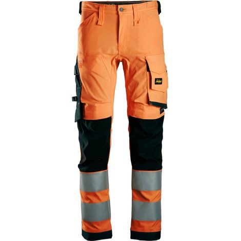 PANTALONE STRETCH CL2 HV ALTA VISIBILITÀ TG. 46 ARANCIO