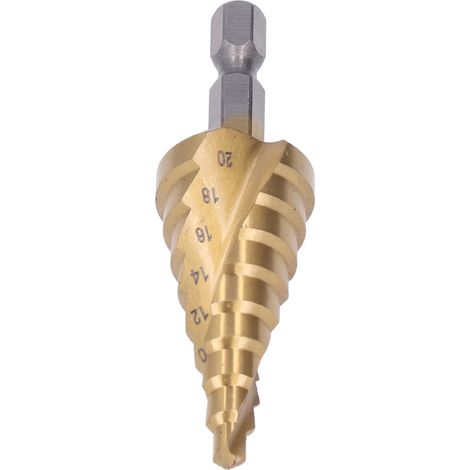 Mèche hélicoïdale HSS à queue hexagonale pour perçage précis, diamètre 4-20mm, acier rapide (1/5)