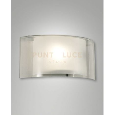 ALIDE APPLIQUE TRASPARENTE IN VETRO 1 LUCE ATTACCO E27 IP20