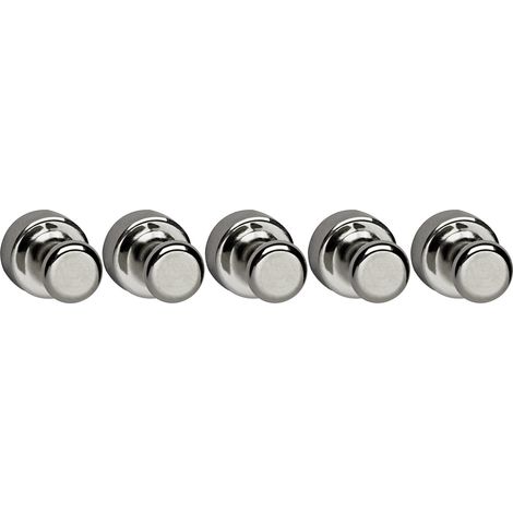 Maul Neodym Magnet (Ø x H) 12 mm x 16 mm Kegel Silber 5 St. 6168696 (1/5)